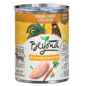 Purina Beyond Natural Wet Dog Food Pate Grain Free Chicken Carrot & Pea Recipe Ground Entree 13 oz Can